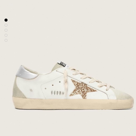 Golden Goose Shoes - Golden Goose Superstars with Gold Glitter Star